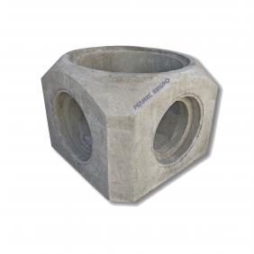 Manhole base Ø1000 mm, h=1000mm, Ø500/Ø500/Ø500/500