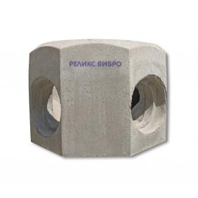 Manhole base Ø1000 mm, socket Ø400/Ø400/ Ø400, h=1000mm